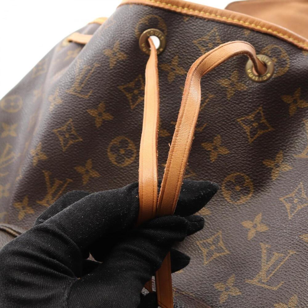 LOUIS VUITTON Authentic Brown Monogram Leather Backpack - Picture 10 of 10